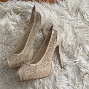 Guess Nude Lace Stilletos